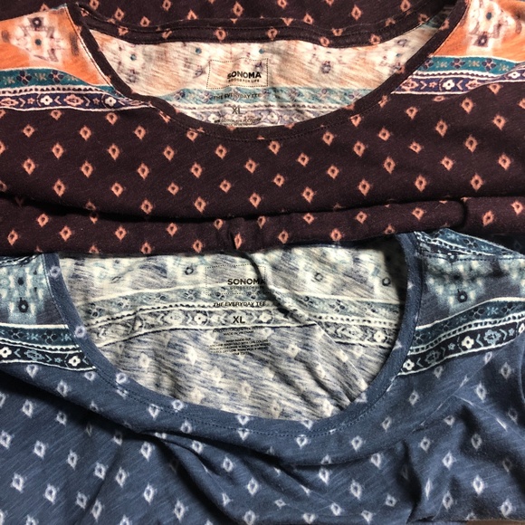 Sonoma Short Sleeve Tops set of 2 Blue and Purple - Picture 13 of 13